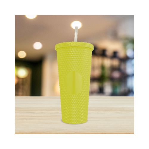 Vaso Texturizado color Amarillo, 650ml  