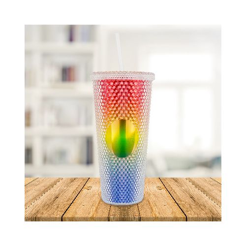 Vaso Texturizado con Efecto Tornasol 650ml  