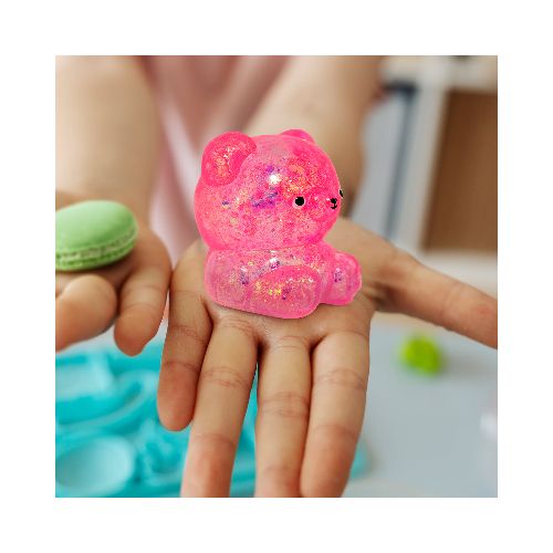 Oso de Slime con Glitter color Rosa  