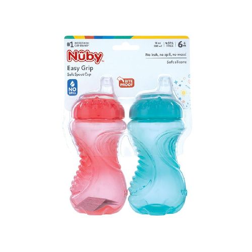 Nuby Vaso Antiderrames Touch-Flo 2 Pz - H-E-B México | Hacemos el súper por ti