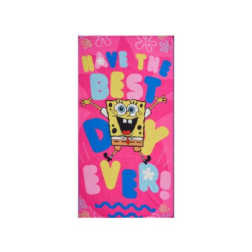 Disney Toalla de Playa Bob Esponja Best Day Rosa 1 - H-E-B México | Hacemos el súper por ti