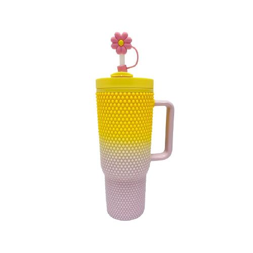 Dining Style Vaso Rosa / Amarillo con Popote 24oz - H-E-B México | Hacemos el súper por ti