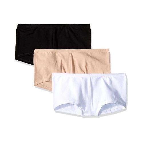 Hanes Boxer Dama T.5 Paq.3 Bco/Ngo/Nude 3 Pz - H-E-B México | Hacemos el súper por ti