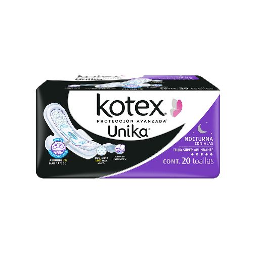 Kotex Toallas Femeninas Unika 20 Pz - H-E-B México | Hacemos el súper por ti