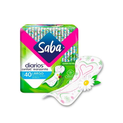 Saba Protectores Diarios Confort Manzanilla Largo - H-E-B México | Hacemos el súper por ti