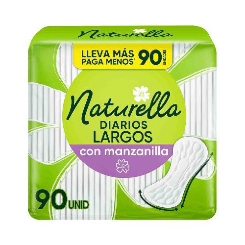 Naturella Protectores Diarios Largos con Manzanilla con 90 pz - H-E-B México | Hacemos el súper por ti