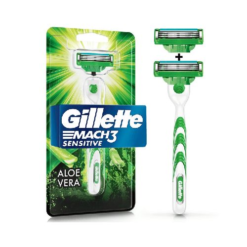 Gillete Mach3 Sensitive Rastrillo Recargable Con 2 Pz - H-E-B México | Hacemos el súper por ti