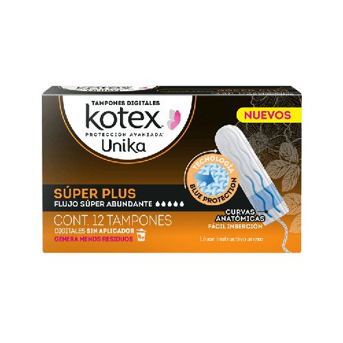 Kotex Tampones Digitales Sin Aplicador Unika Super - H-E-B México | Hacemos el súper por ti