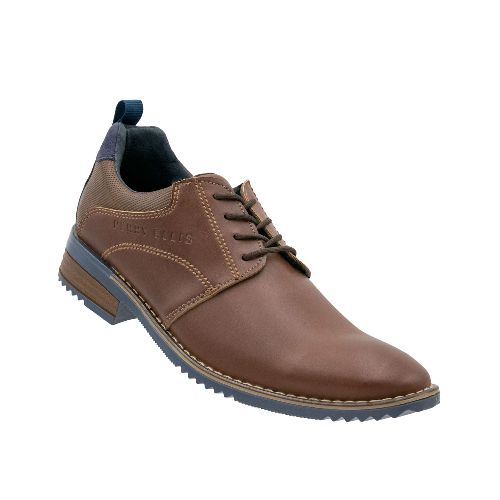 Zapato De Vestir Para Caballero Perry Ellis Café PE-7264 - La Marina va con tu estilo