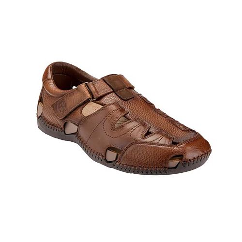 Sandalia Casual Para Caballero Lobo Solo Tumbled Camel 6602 - La Marina va con tu estilo