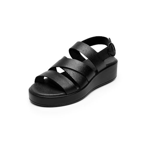 Sandalia De Plataforma Para Dama Flexi Negro 127904 - La Marina va con tu estilo