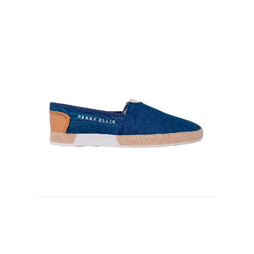 Zapato Casual Para Caballero Perry Ellis Azul 6813 - La Marina va con tu estilo