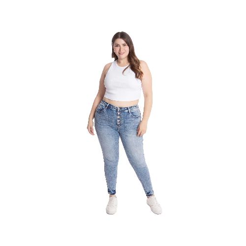 Pantalón de mezclilla para dama Balam azul blx6669 - La Marina va con tu estilo