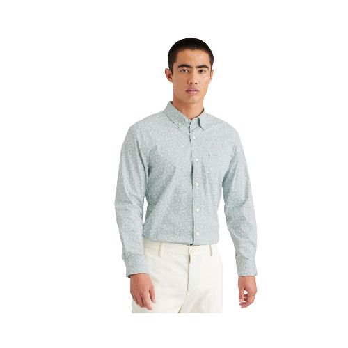 Camisa casual para caballero Dockers azul 52661-0916 - La Marina va con tu estilo