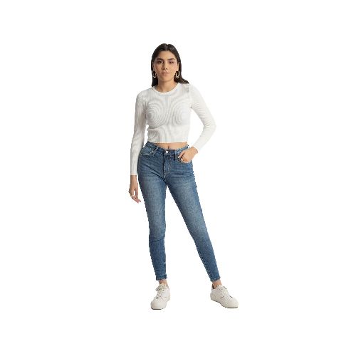 Pantalón de mezclilla para dama Balam azul bl6700 - La Marina va con tu estilo