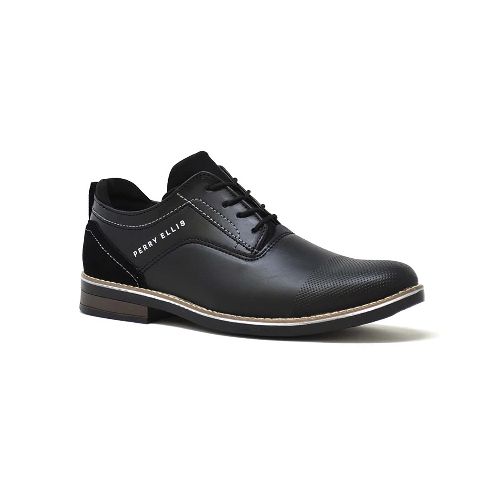 Zapato Casual Para Caballero Perry Ellis Negro PE-7049 - La Marina va con tu estilo