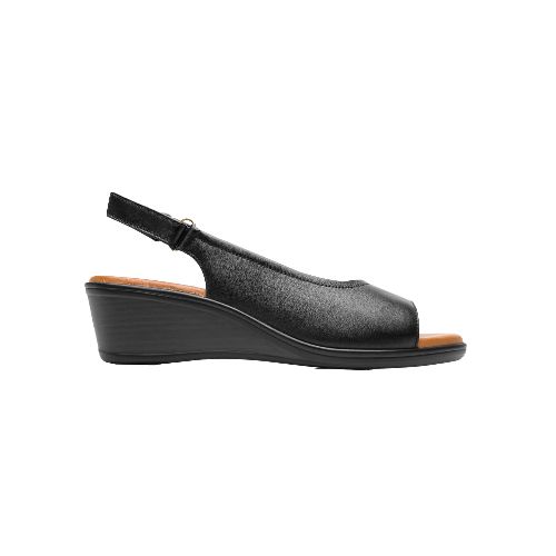 Sandalia casual para dama Flexi negro 123717 - La Marina va con tu estilo