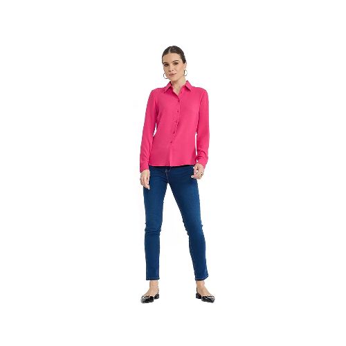 Blusa camisera para dama Vanity fucsia b0101811 - La Marina va con tu estilo