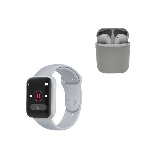 Reloj Inteligente y Audífonos Bluetooth Gadgets & Fun kit Gris - La Marina va con tu estilo