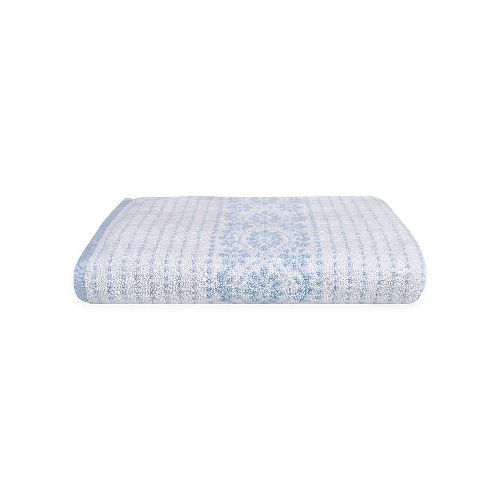 Toalla medio baño Laura Ashley forever eyelet snow azul - La Marina va con tu estilo