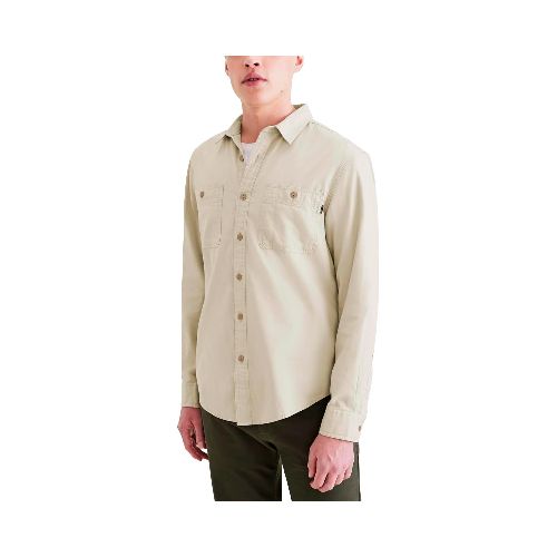 Camisa casual para caballero Dockers beige a0877-0036 - La Marina va con tu estilo