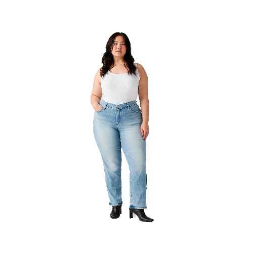 Pantalón de mezclilla para dama Levi's plus azul 19641-0060 - La Marina va con tu estilo