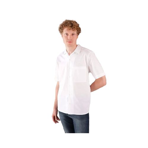 Camisa Casual Para Caballero Calvin Klein Blanco K10K113340-YAF - La Marina va con tu estilo