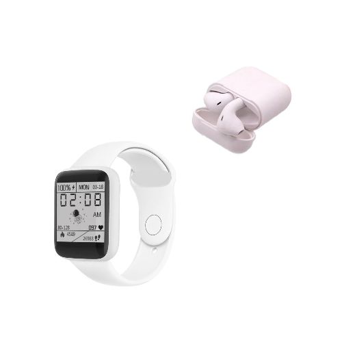 Reloj Inteligente y Audífonos Bluetooth Gadgets & Fun kit Blanco - La Marina va con tu estilo