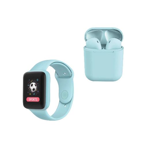 Kit Reloj Inteligente y Audífonos Bluetooth Gadgets & Fun Azul - La Marina va con tu estilo