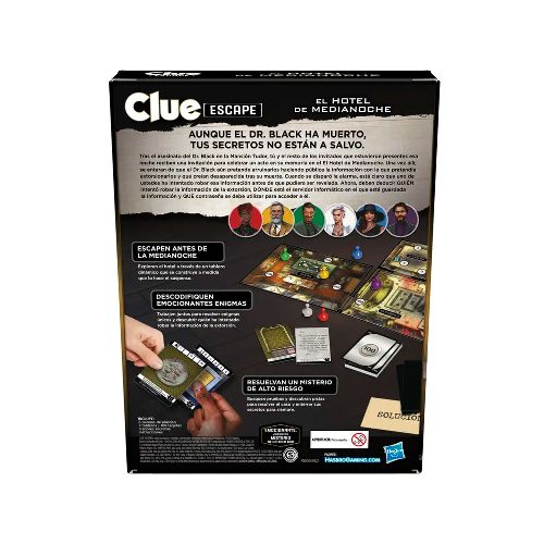 Clue juego de fashion mesa hasbro