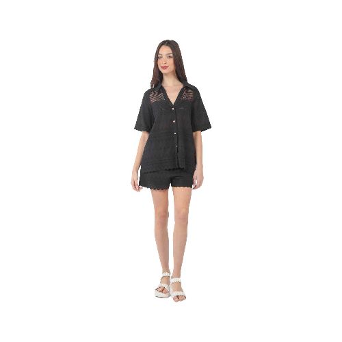 Blusa casual para dama Very Jnegro nt11610 - La Marina va con tu estilo