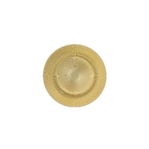 Plato Base Venecia Dorado 33.5cm - Vittori  