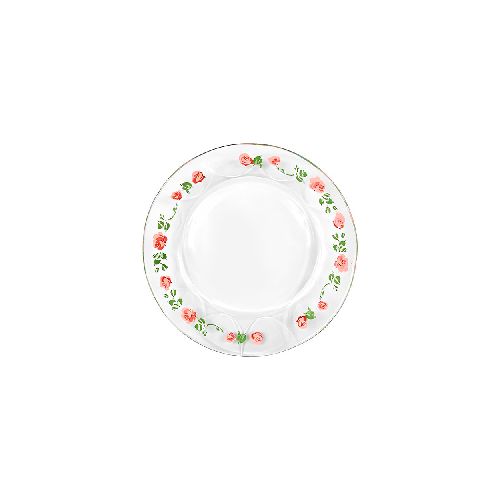 Plato Arcos Rosas Rojas 20.5cm - Crisa  