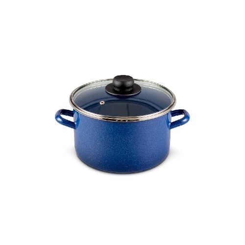 Olla Recta con Tapa 26cm Azul - EKCO  