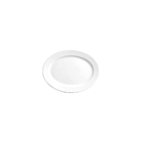 Polar Oval Plate 27cm White - Anfora  