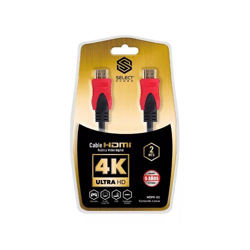 Cable Hdmi Full HD 4K 1.5 mts Select Power  