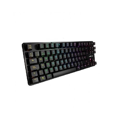 Teclado Gamer Game Factor KBG500 RGB, Teclado Mecánico, Switch Outemu Blue, Alámbrico, Negro (Español)