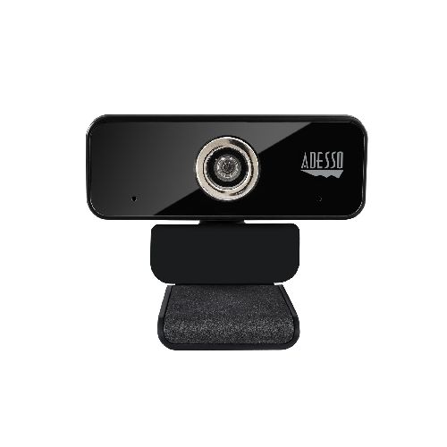 4K Ultra HD USB Webcam with Manual Focus and Built-In Dual Microphones - Adesso