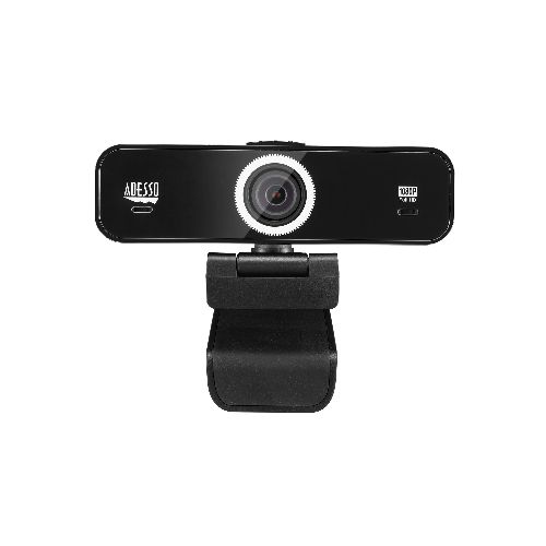 1080P FULL HD Fixed Focus USB Webcam with Adjustable View Angle Built-in Dual Microphones Privacy Shutter Audio/Video Mode Privacy ON/OFF Switch &#038; Tripod Mount (TAA Compliant)  