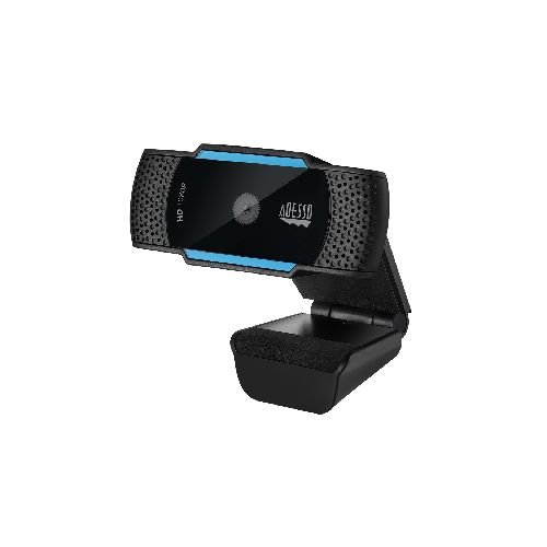 1080P HD Auto Focus Webcam with Built-in Dual Microphones Tripod mount and Privacy Shutter Cover TAA Compliant - Adesso