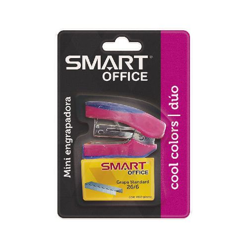 Engrapadora de Plástico Mini Cool Colors Duo con 1000 Grapas Smart - TONY Superpapelerías | Tienda en Linea