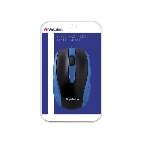 Mouse Óptico USB Azul Verbatim - TONY Superpapelerías | Tienda en Linea