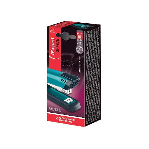 Engrapadora Metálica Mediana Verde Aqua Essentials Maped 354300 - TONY Superpapelerías | Tienda en Linea