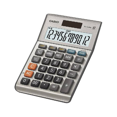 Calculadora de Escritorio de 12 Dígitos Gris Casio - TONY Superpapelerías | Tienda en Linea