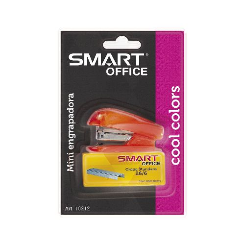 Engrapadora de Plástico Mini Cool Colors con 1000 Grapas Smart - TONY Superpapelerías | Tienda en Linea