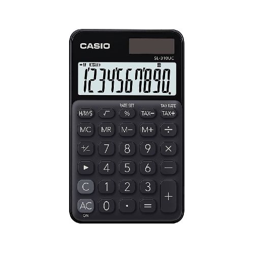 Calculadora de Escritorio de 10 Dígitos Negro Casio - TONY Superpapelerías | Tienda en Linea