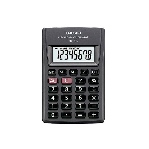 Calculadora de Bolsillo de 8 Dígitos Negro Casio - TONY Superpapelerías | Tienda en Linea