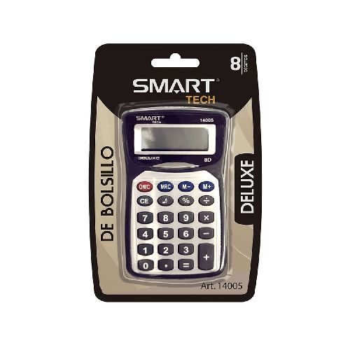 Calculadora de Bolsillo Chica de 8 Dígitos Deluxe Smartech - TONY Superpapelerías | Tienda en Linea