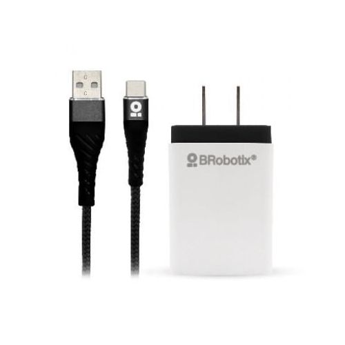 CARGADOR BROBOTIX USB C/CABLE TIPO C CARGA RÁPIDA 963325 - Negro, Pared, 5 V, 1 - TONY Superpapelerías | Tienda en Linea