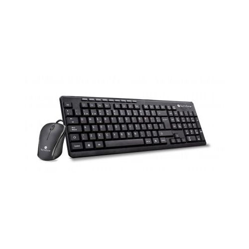 Kit Teclado y Mouse Alámbrico TechZone TZ19COMB01-LA Estándar - 112 teclas, Negro, 800 DPI - TONY Superpapelerías | Tienda en Linea